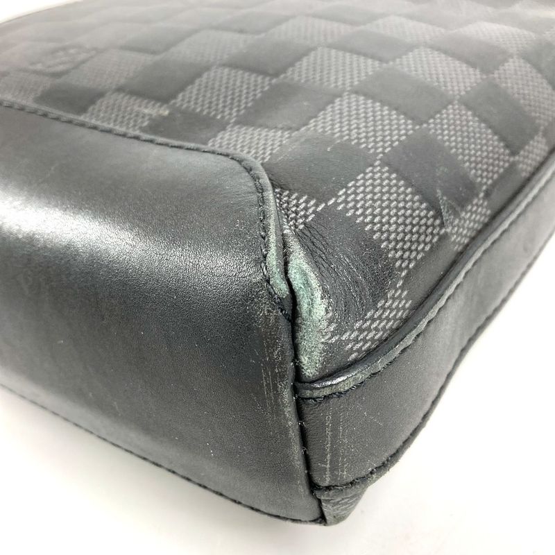 Louis Vuitton Shoulder Bag Discovery Messenger Damier Infini Leather Onyx Black