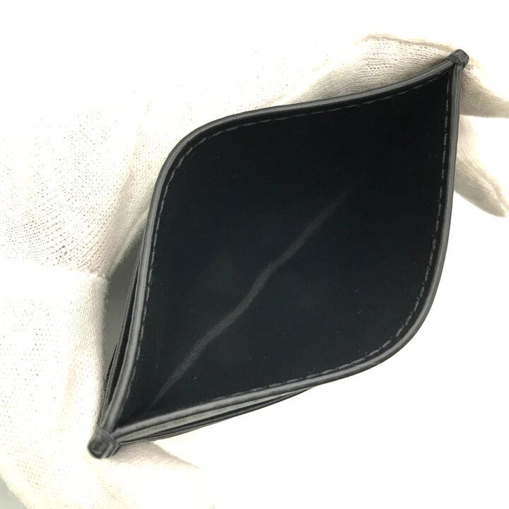 Bottega Veneta Leather Card Case Business Holder Regular Era Black