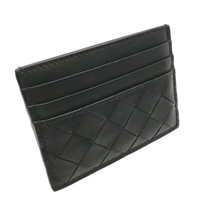 Bottega Veneta Leather Card Case Business Holder Regular Era Black
