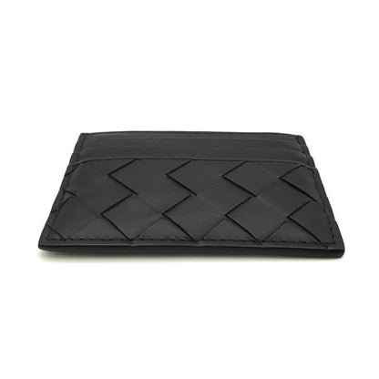 Bottega Veneta Leather Card Case Business Holder Regular Era Black