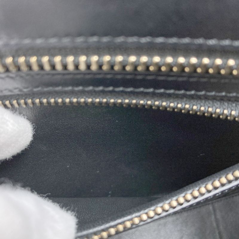 Celine Luggage Micro Handbag Canvas Leather