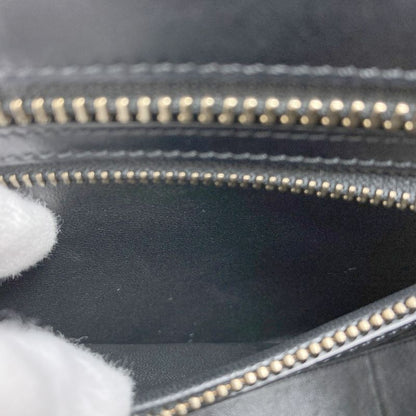 Celine Luggage Micro Handbag Canvas Leather