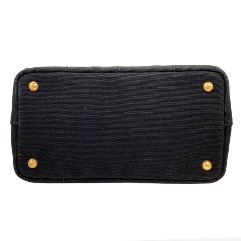 Prada Canapa Mini 2-Way Handbag Canvas