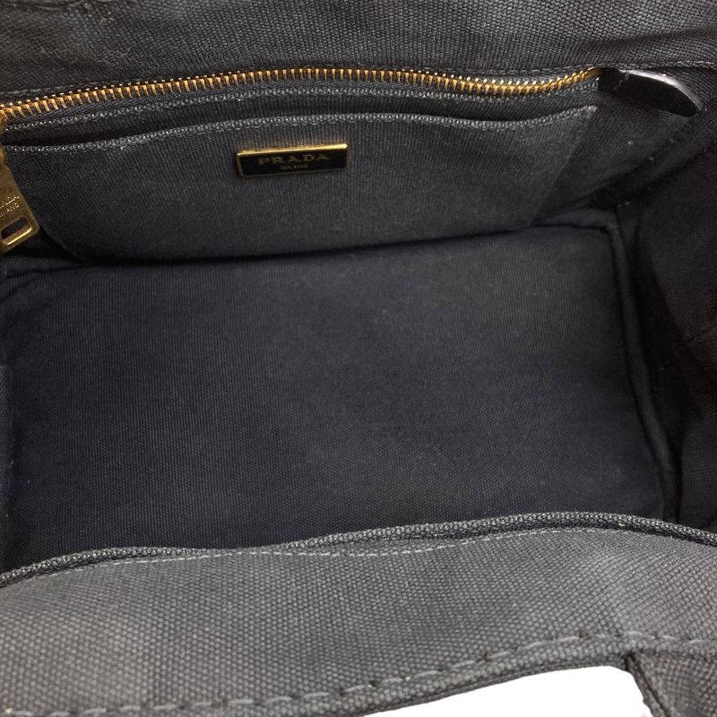 Prada Canapa Mini 2-Way Handbag Canvas