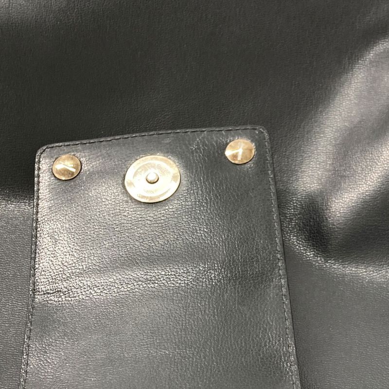 Bvlgari Logo Handbag Leather