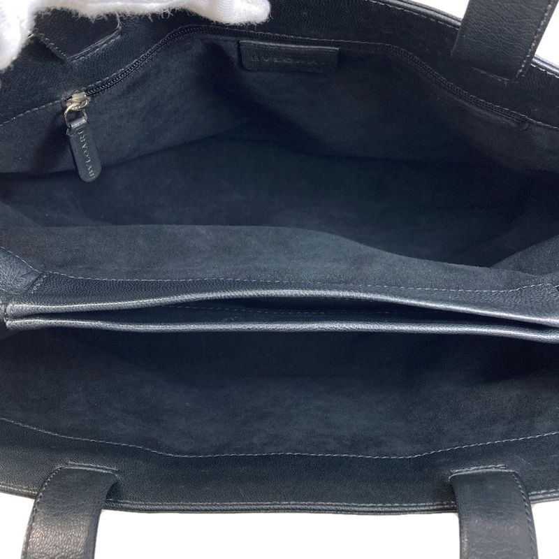 Bvlgari Logo Handbag Leather