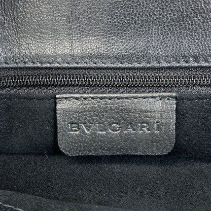 Bvlgari Logo Handbag Leather