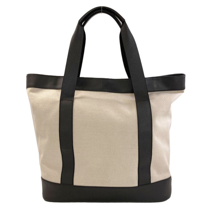 Balenciaga Navy Tote Canvas Leather