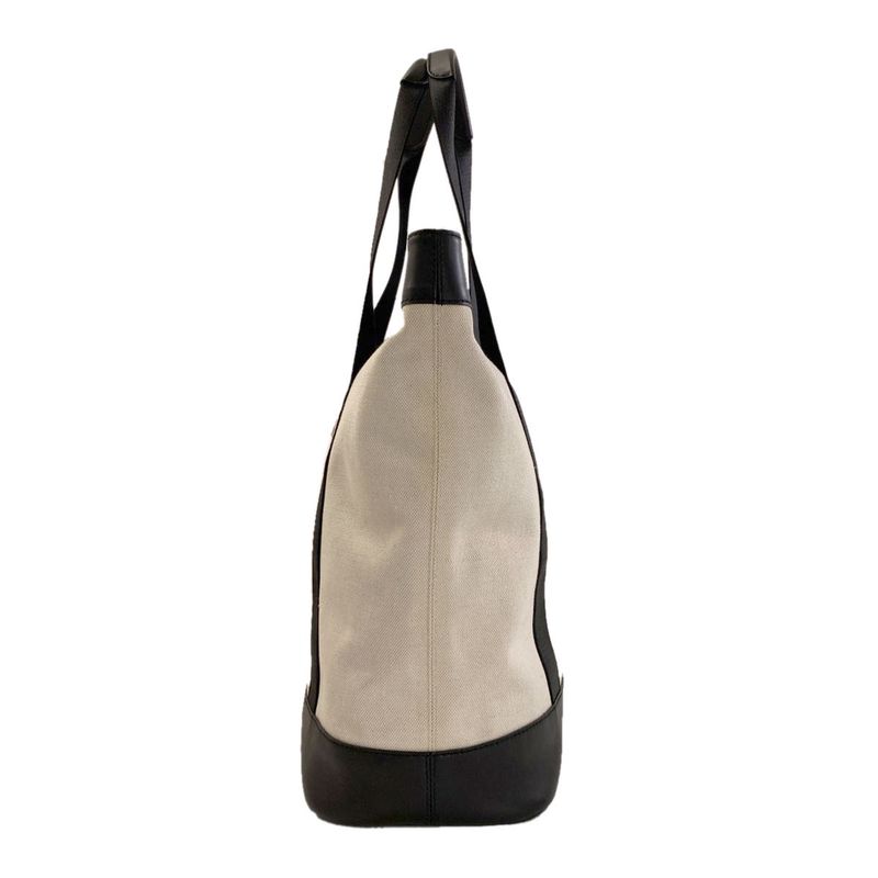 Balenciaga Navy Tote Canvas Leather