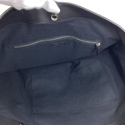 Balenciaga Navy Tote Canvas Leather