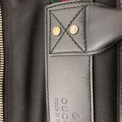 Gucci Logo Motif Boston Bag Canvas