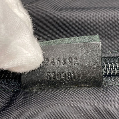 Gucci Logo Motif Boston Bag Canvas