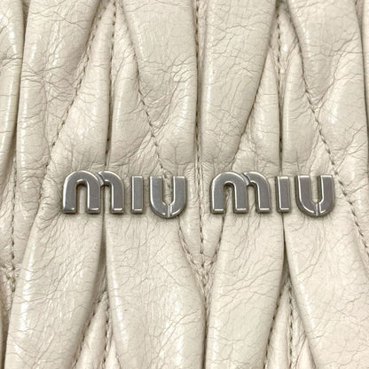 Miu Miu Matelasse Shoulder Bag Calf