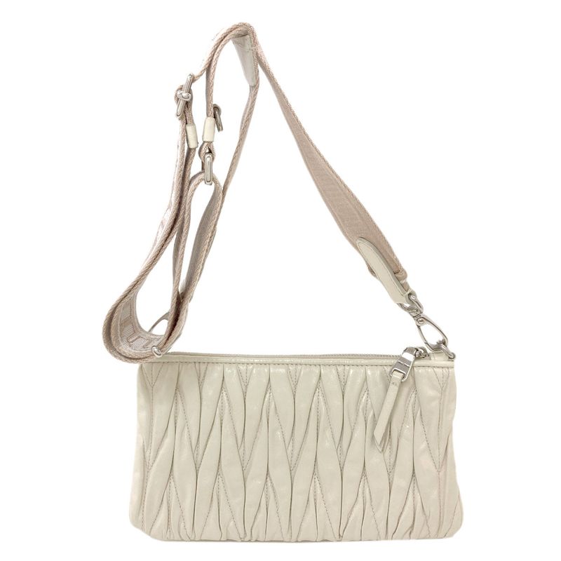 Miu Miu Matelasse Shoulder Bag Calf