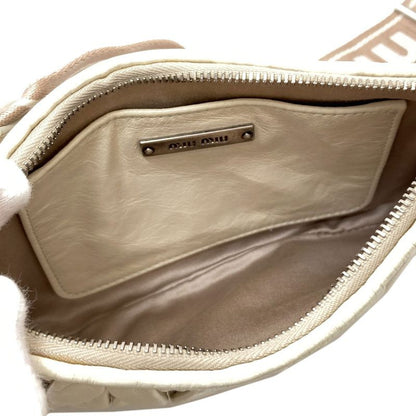 Miu Miu Matelasse Shoulder Bag Calf
