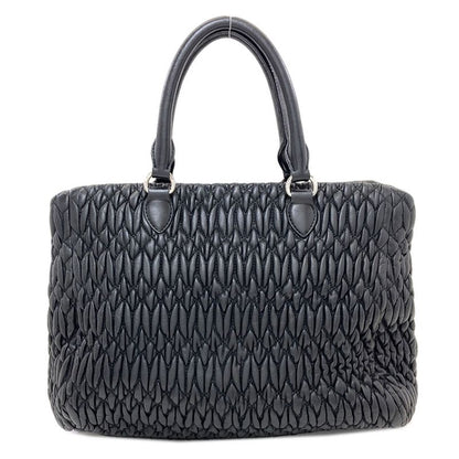 Miu Miu Crystal Matelasse 2-Way Tote Calf