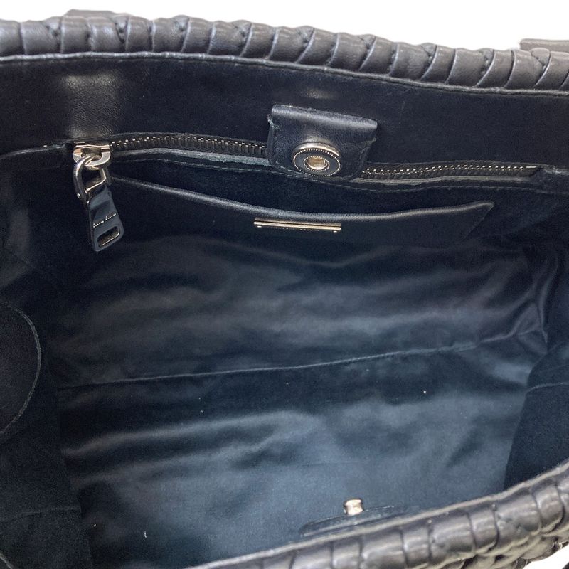 Miu Miu Crystal Matelasse 2-Way Tote Calf