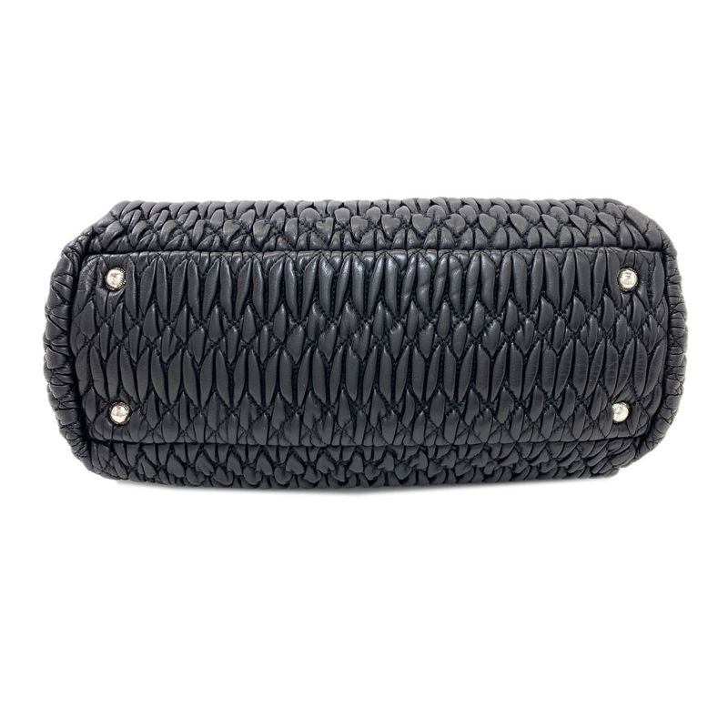 Miu Miu Crystal Matelasse 2-Way Tote Calf