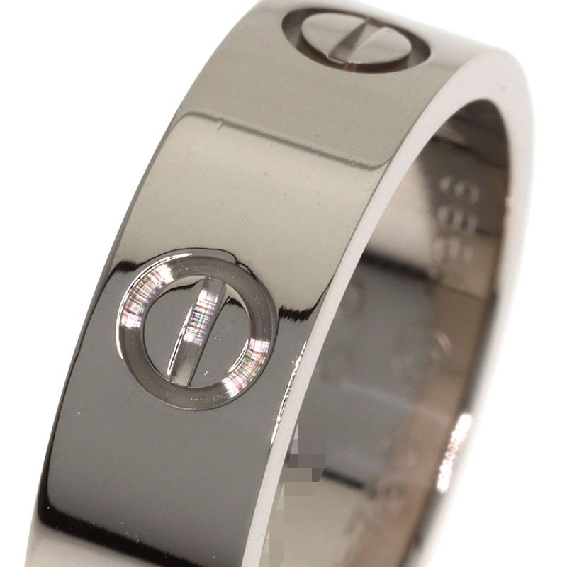 Cartier Love Ring 57 18k White Gold