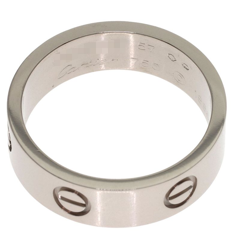 Cartier Love Ring 57 18k White Gold