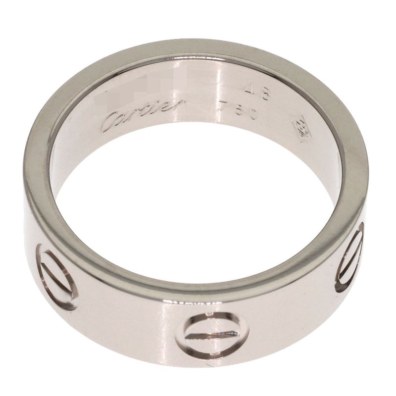 Cartier Love Ring 48 18k White Gold