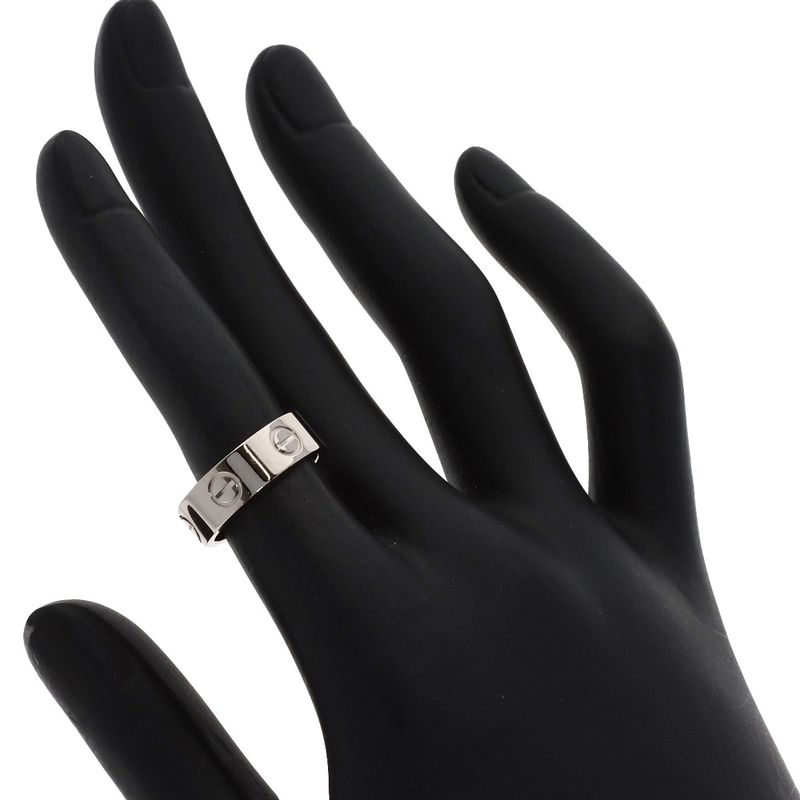 Cartier Love Ring 48 18k White Gold