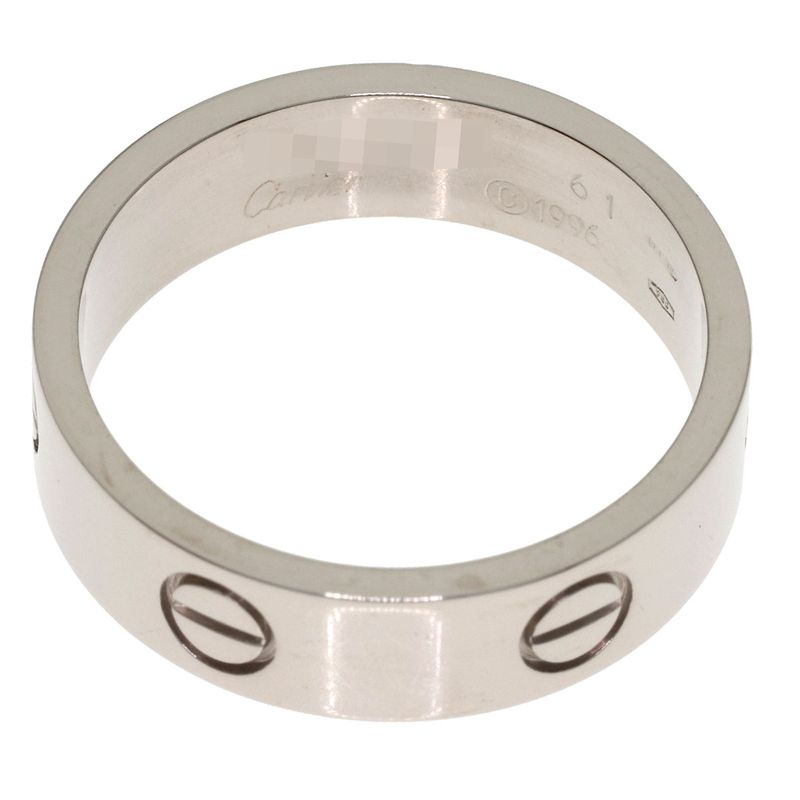 Cartier Love Ring 61 18k White Gold
