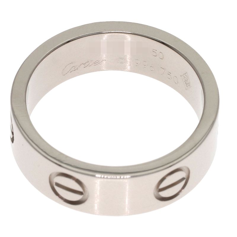 Cartier Love Ring 50 18k White Gold