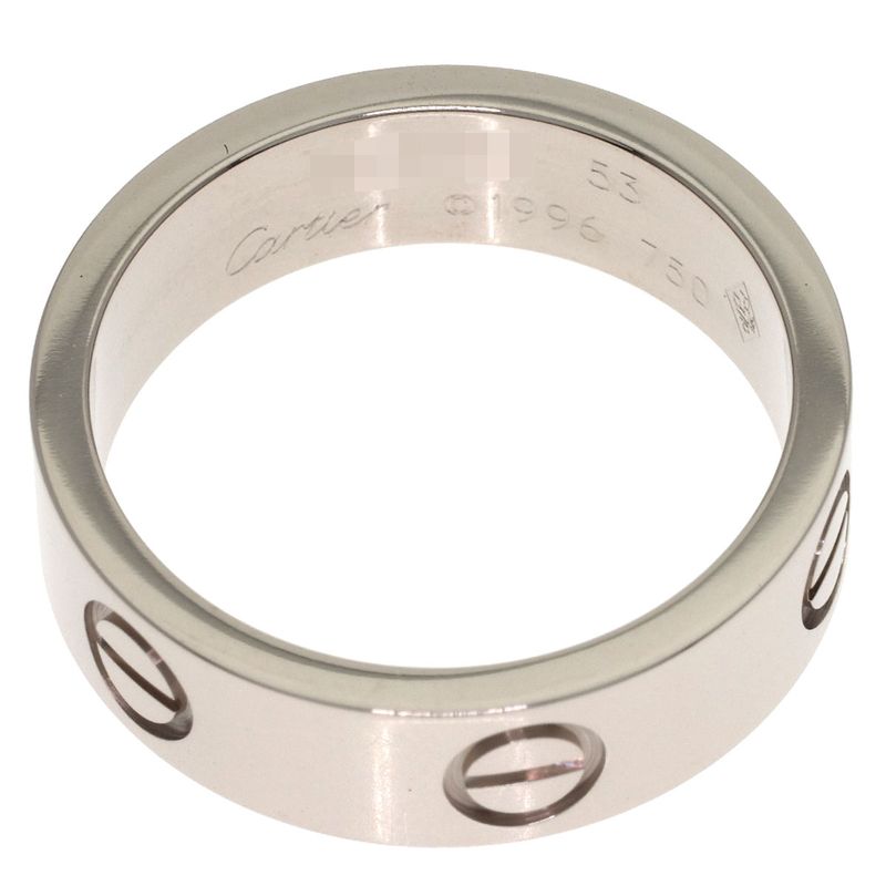 Cartier Love Ring 53 18k White Gold