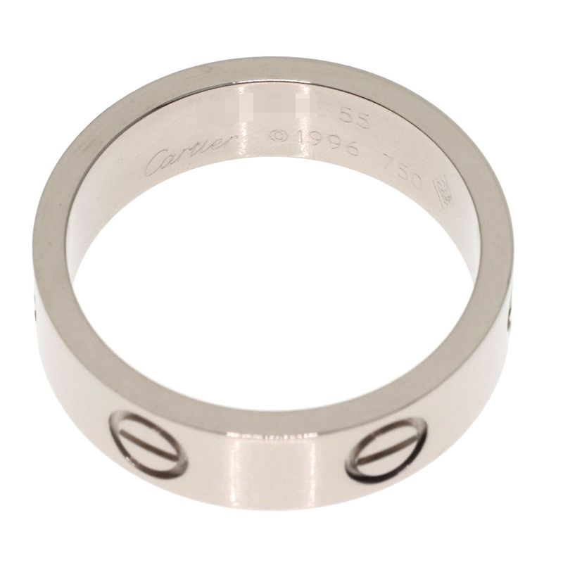 Cartier Love Ring 55 18k White Gold