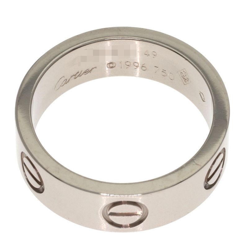 Cartier Love Ring 49 18k White Gold