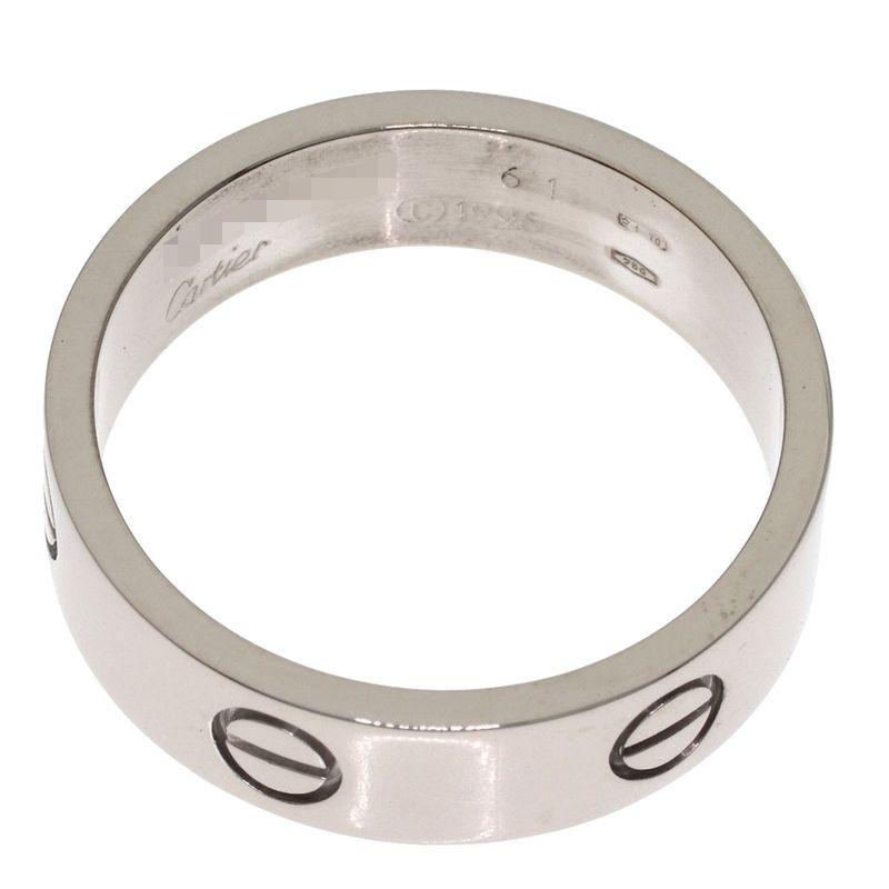 Cartier Love Ring 61 18k White Gold