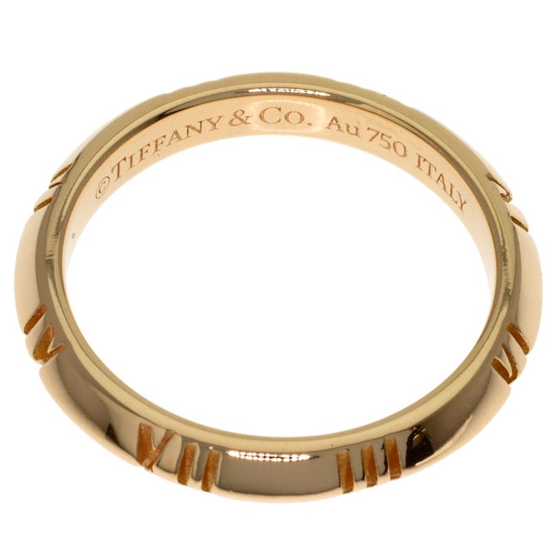 Tiffany & Co Atlas Closed Narrow Ring 18k Pink Gold