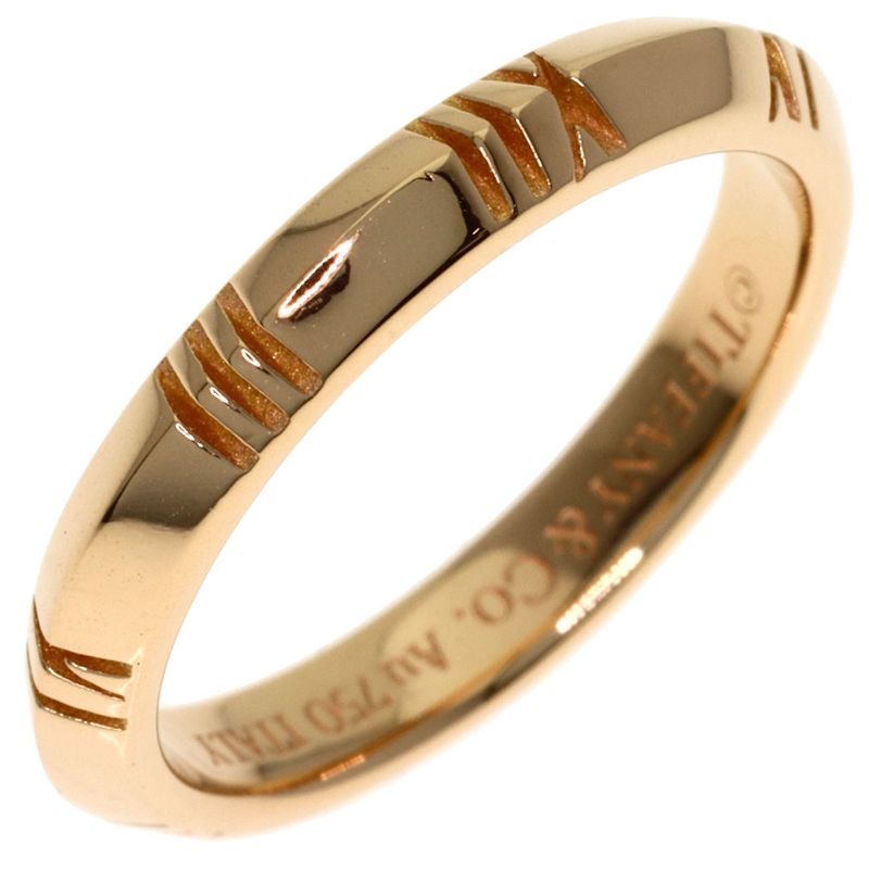 Tiffany & Co Atlas Closed Narrow Ring 18k Pink Gold