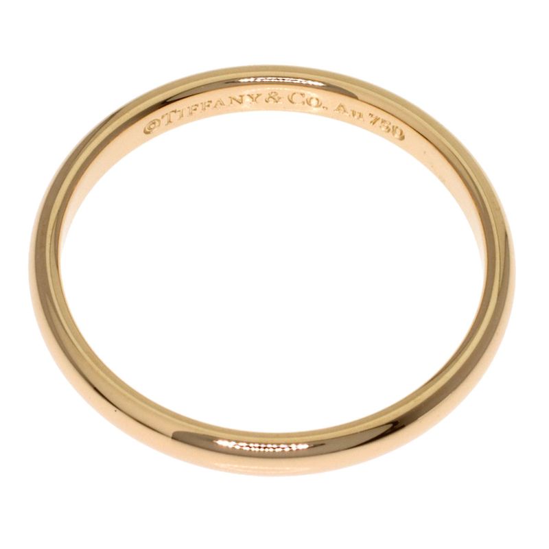 Tiffany & Co Wedding Band Ring 18k Pink Gold