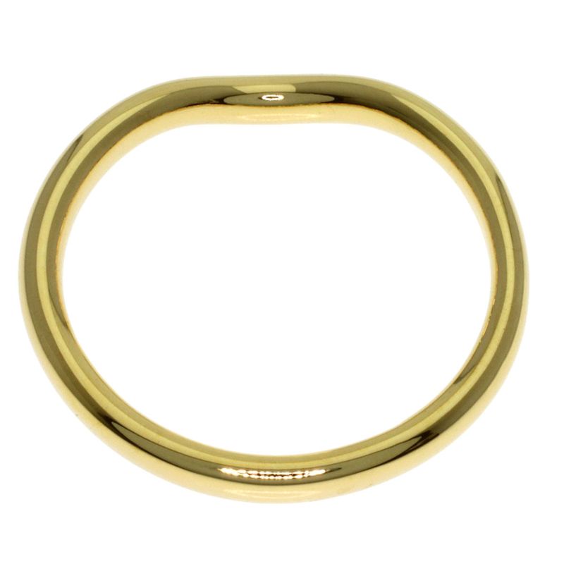 Tiffany & Co T Cube Band Ring 18k Yellow Gold