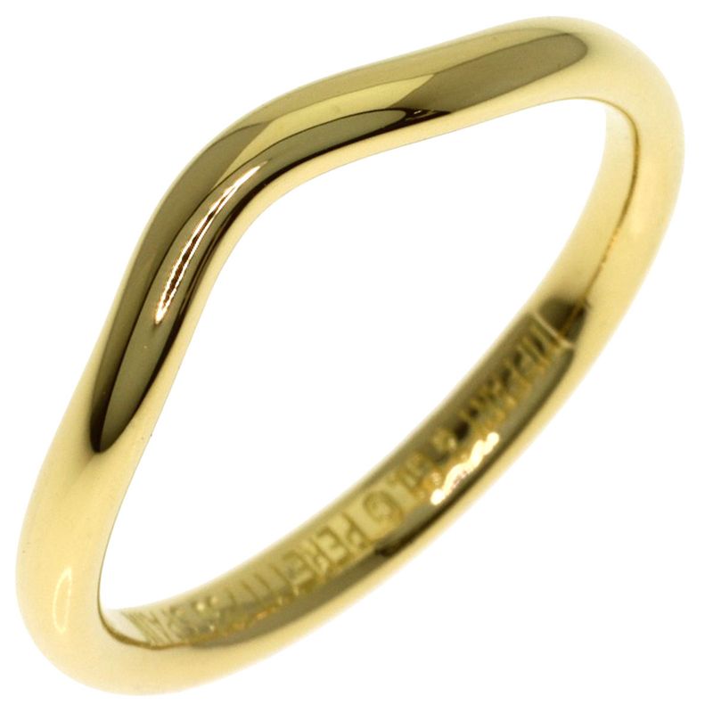 Tiffany & Co T Cube Band Ring 18k Yellow Gold