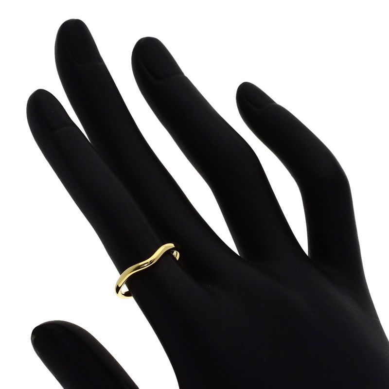 Tiffany & Co T Cube Band Ring 18k Yellow Gold