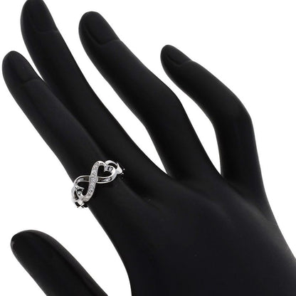 Tiffany & Co Loving Heart Diamond Ring 18k White Gold