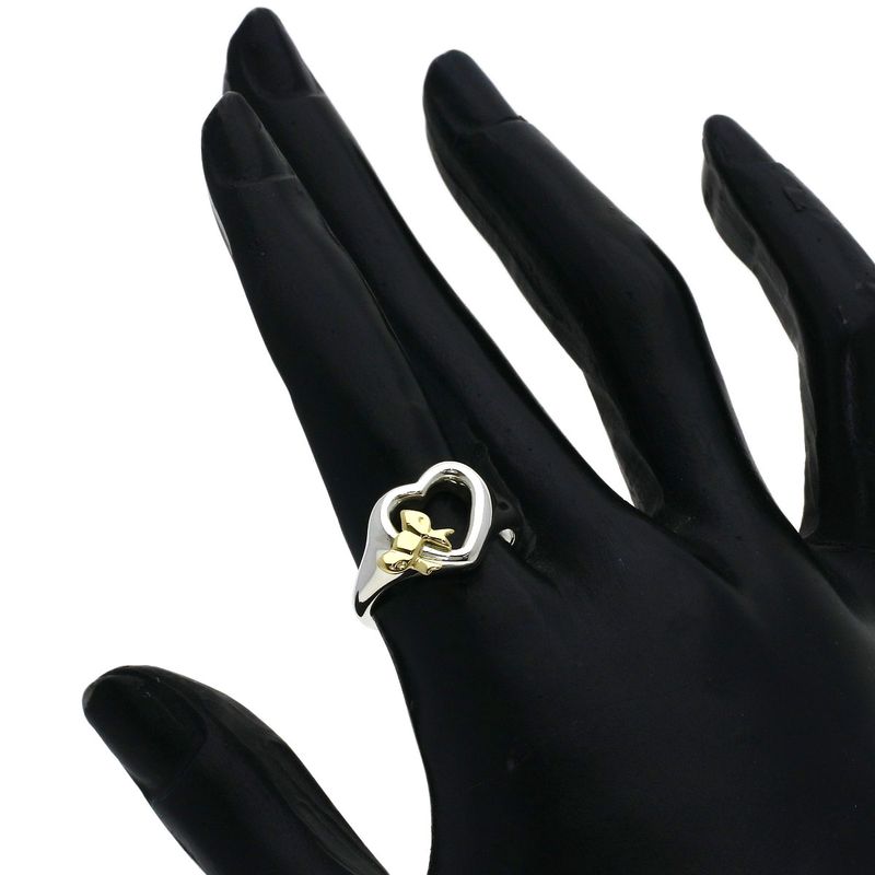 Tiffany & Co Heart Ribbon Ring 18k Yellow Gold