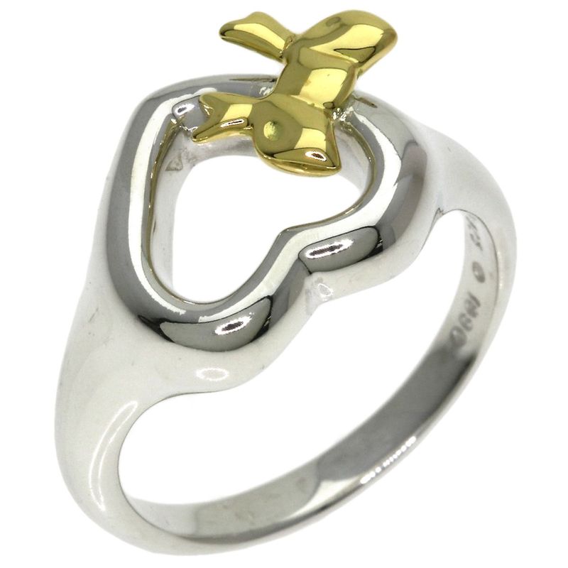 Tiffany & Co Heart Ribbon Ring 18k Yellow Gold