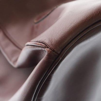 Cartier Must Have Line Leather Drawstring Shoulder Bag Burgundy