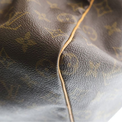 Louis Vuitton Monogram Speedy 40 Boston Bag Brown Leather