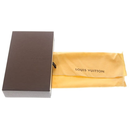 Louis Vuitton Mie Graphite Portefeuille Brazza Wallet Card Case Black Leather