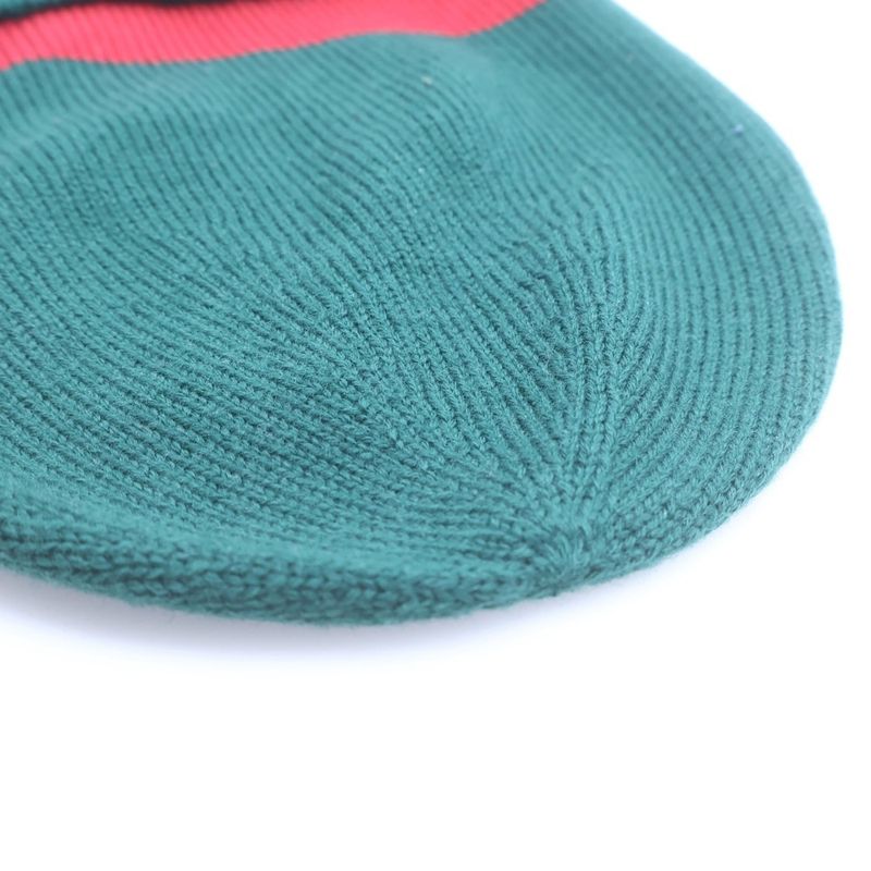 Gucci Double Knit Hat Green Red