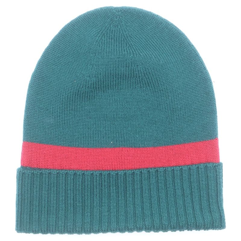 Gucci Double Knit Hat Green Red