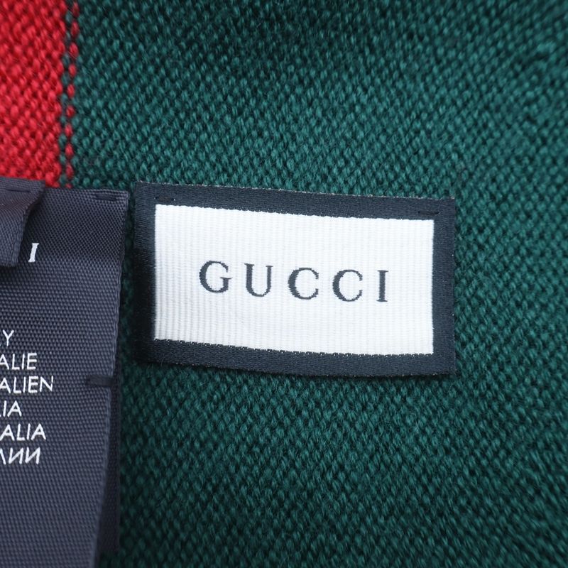Gucci Double Knit Hat Green Red