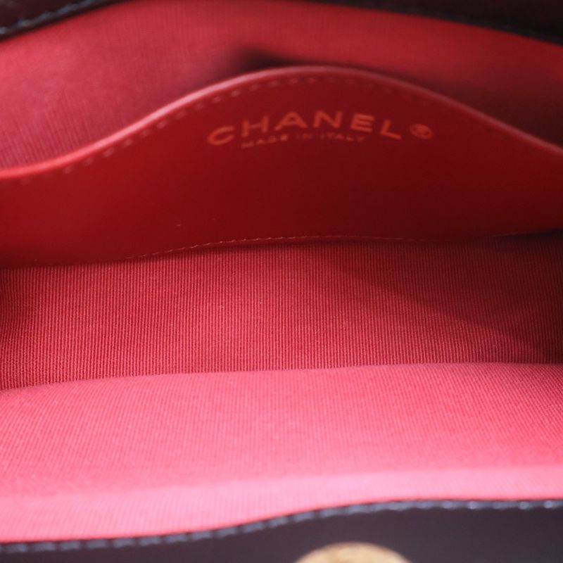 Chanel Small Hobo Shoulder Bag Black Calfskin Gold