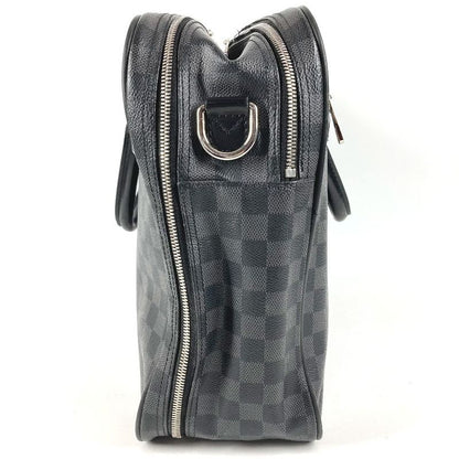 Louis Vuitton Business Bag Overnight Damier Graphite Canvas Black