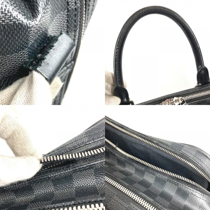 Louis Vuitton Business Bag Overnight Damier Graphite Canvas Black